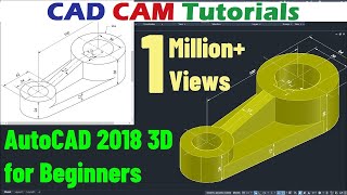 AutoCAD 2018 3D Tutorial for Beginners [upl. by Ahsied469]