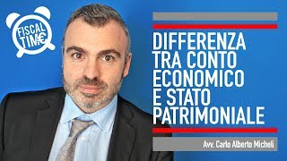 DIFFERENZA TRA CONTO ECONOMICO E STATO PATRIMONIALE [upl. by Tedd]