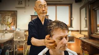 💈 Relaxing Japanese Barber Artistry In 1920s Yamaguchi Barbershop Haircut Hair Wash amp Head Massage [upl. by Acinomahs]