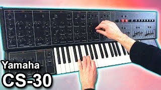 YAMAHA CS30  Ambient chillout music 【SYNTH DEMO】 [upl. by Nimajneb886]