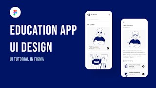 Education App UI Design in Figma  Full Tutorial [upl. by Severn]