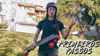 COMO FREAR E FAZER A BASE  primeiros passos no downhill skate [upl. by Ariahs]