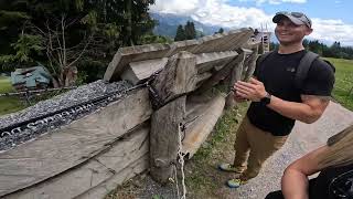 Leogang 2022 UCI Downhill Weltcup Kade Edwards insane Wallride Jump wow [upl. by Marsden]