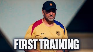 FIRST TRAINING OF THE NEW SEASON 🔥🔥  FC Barcelona 🔵🔴 [upl. by Ennej923]