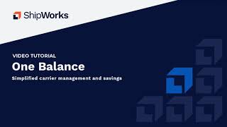 What is ShipWorks One Balance [upl. by Alleul]