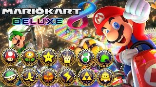 Mario Kart 8 Deluxe  All Tracks 200cc Full Race Gameplay [upl. by Lepper]