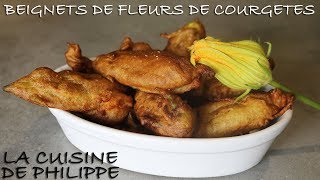 Beignets de fleurs de courgettes [upl. by Ettezoj534]