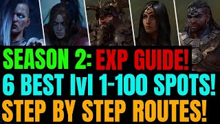 Season 2 BEST UPDATED 1100 Leveling Guide For Diablo 4 [upl. by Benita]