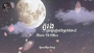 តួរង ស្រឡាញ់គេតែម្នាក់ឯង×2 Music Vk office Lyrics🎵🎶🎧 [upl. by Ryun]