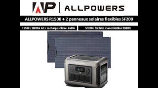 Allpowers R1500  Episode 1  station dénergie pour caravaning roadtrip vanlife ou domestique [upl. by Meluhs]