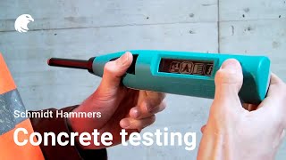 Concrete testing with Schmidt Hammer [upl. by Moriarty]