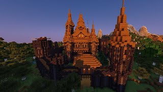 Minecraft Blackstone Medieval Castle timelapse 4K quality [upl. by Thomasa612]