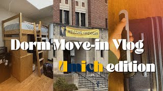 DORM MoveIn Vlog 🎀  Dorm Tour  Dining Hall  Tips  U of Michigan 〽️ [upl. by Goldner]