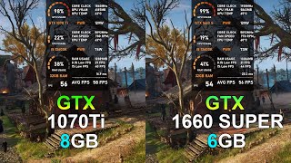 GTX 1070 Ti vs GTX 1660 SUPER  Test in 10 Games tested in 2023 [upl. by Sankaran]