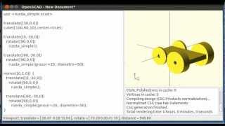 Microtutorial OpenScad 9 Usando módulos 914 [upl. by Hamburger]