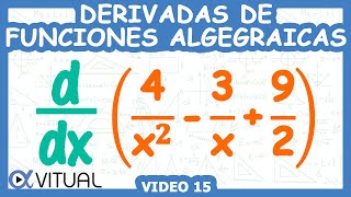 Derivadas de Funciones Algebraicas  Video 15 [upl. by Carlota]