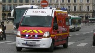 Sapeurs Pompiers de Paris Ambulance Responding VSAV Compilation [upl. by Walczak575]