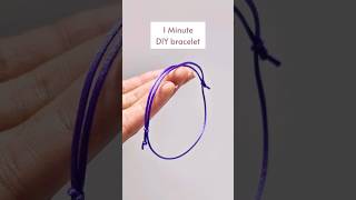 Quick Adjustable Bracelet Easy to Make Simple Sliding Knots DIY Tutorial with String and Scissors [upl. by Acirretahs]