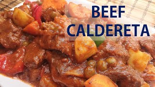 BEEF CALDERETA KALDERETANG BAKA CALDERETA RECIPE [upl. by Creigh]