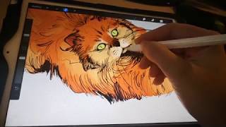 PROCREATE TIPS  Basic coloring and digital lighting tips [upl. by Trepur]