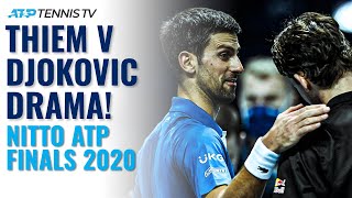 DOUBLE TIEBREAK DRAMA Dominic Thiem vs Novak Djokovic Highlights at 2020 Nitto ATP Finals [upl. by Eilagam]