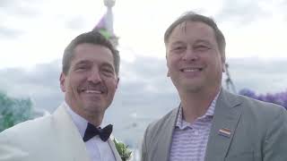 CORRECTION Couples set record for LGBTQ vow renewals in Seattle  REUTERS [upl. by Bronson790]