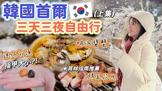 韓國首爾自由行Part 1｜推爆米其林指南的烤五花肉！不夠塞牙縫的超迷你可頌！遇到超浪漫雪景！必逛廣藏市場、聖水洞、漢南洞！首爾一日攻略 [upl. by Enitnelav724]