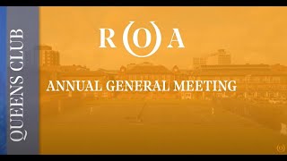 Racehorse Owners Association Annual General Meeting 2024 [upl. by Lazos]