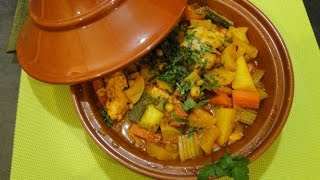 TAJINE DE POULET AUX LEGUMES [upl. by Nemzaj455]