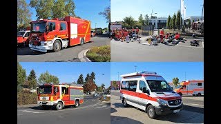 Explosion auf Industriegelände Großübung mit Feuerwehr und Rettungsdienst in Rödermark [upl. by Nailimixam]