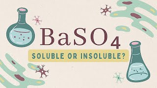 Is BaSO4 Soluble or Insoluble in water [upl. by Xanthus]