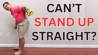 ONE Easy Exercise To Help You Stand Up Straight WITHOUT Lower Back Pain [upl. by Annovaj]