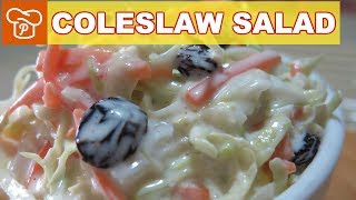 How to Make Creamy Coleslaw Salad  Pinoy Easy Recipes [upl. by Fellner]