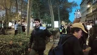 Manifestation des gilets jaunes 11112023 Châtelet les Halles Montmartre [upl. by Ateekal]