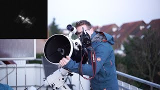 Capturing the ISS International Space Station through my Telescope [upl. by Jadd163]