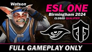 WATSON MEEPO Entity VS Team Secret ESL ONE Birmingham WEU  Full Gameplay Meepo 646 [upl. by Ellenrad]