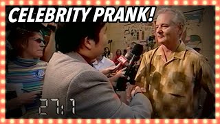 Not Letting Go Of Bill Murrays Hand  Celebrity Pranks  Banzai [upl. by Aerised]