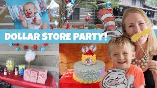 Dr Seuss Birthday ❤️ DOLLAR TREE PARTY Ideas DIYs amp More [upl. by Oznarol]