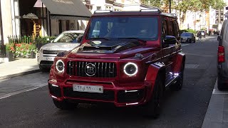 MercedesAMG G63 in London October 2023Brabus700800 [upl. by Lymann669]