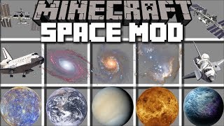 Minecraft SPACE MOD  TRAVEL IN TO THE UNIVERSE AND FIGHT ALIENS Minecraft [upl. by Elleraj]