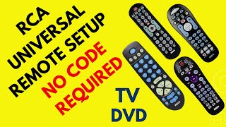 How to program an RCA universal remote control to TV no code required [upl. by Rihaz]