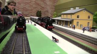 Modelleisenbahnbahn Ausstellung 2013 der MEF Windischeschenbach LGB und Spur 1 [upl. by Filia]