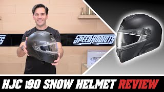 HJC i90 Snow Helmet Review at SpeedAddictscom [upl. by Anawed184]