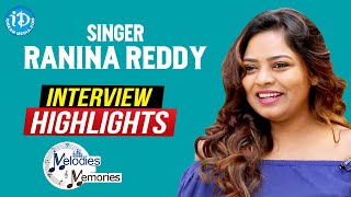 Singer Ranina Reddy Exclusive Interview Highlights  Melodies And Memories  iDream Movies [upl. by Laicram]