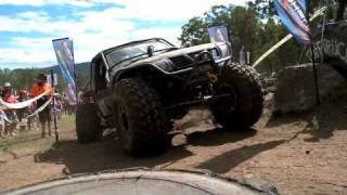 Nissan Patrol rock crawler team Evolution 4x4 at Tuff Truck 2011 [upl. by Keefer685]