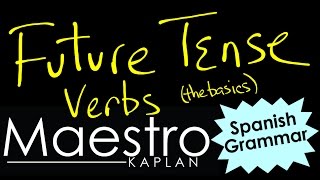 FUTURE TENSE How to conjugate verbs in Spanish [upl. by Adnolaj839]