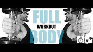 8 MINUTE DUMBBELL FULL BODY DUMBBELL WORKOUT TO BURN FAT AND BUILD MUSCLE STRENGTH [upl. by Ursulina]