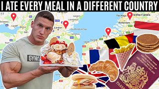 I ate every meal in a DIFFERENT COUNTRY for 24 HOURS [upl. by Maltz]