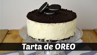 Tarta de galletas Oreo y queso sin horno Receta [upl. by Mailliwnhoj]