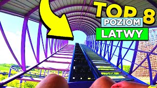 TOP 8 ATRAKCJI DLA POCZĄTKUJĄCYCH  Poziom Łatwy 🟩 Energylandia 2024 [upl. by Ediva340]